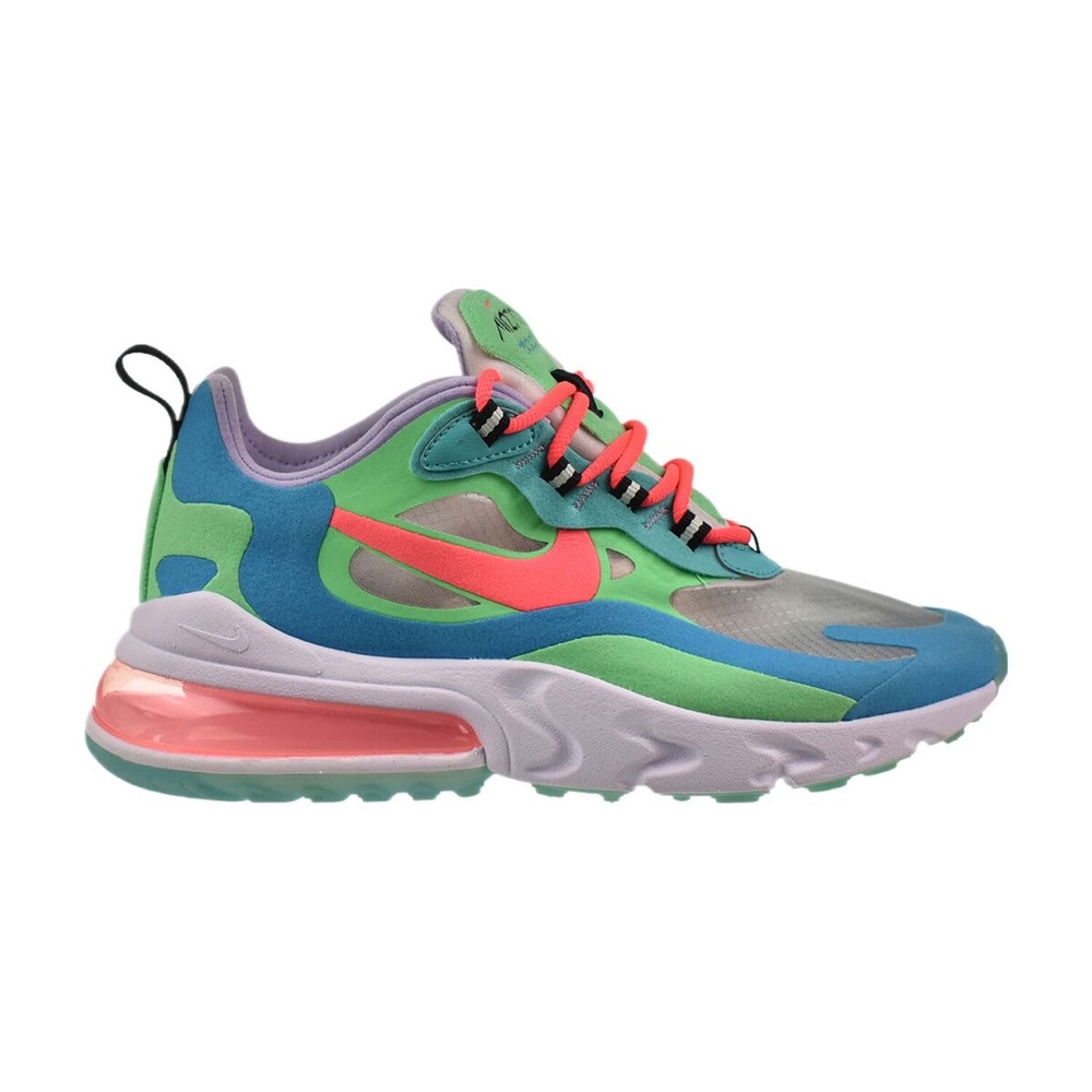 Nike Air MaxReact 270 Psychedelic Green Pink Women’s Shoes Size 8.5